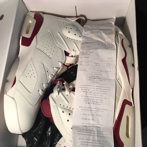 Brand new Nike air jordan 6 maroon sz 12 (2015)
